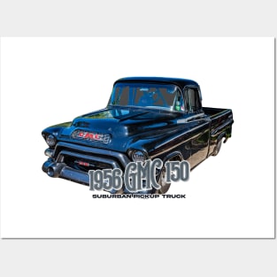 1956 GMC 150 Suburban Pickup Truck Posters and Art